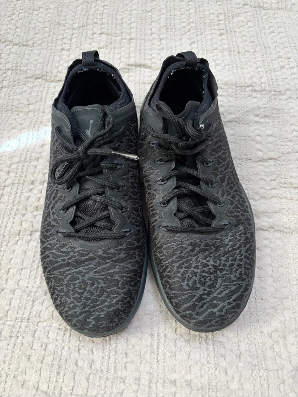 Men's Black Patterned Jordan Sneakers